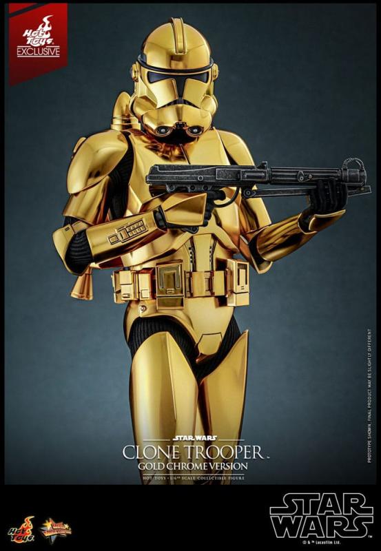 Star Wars Action Figure 1/6 Clone Trooper (Gold Chrome Version) Exclusive 30 cm