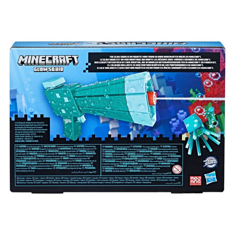 Minecraft NERF Super Soaker Glow Squid Water Blaster