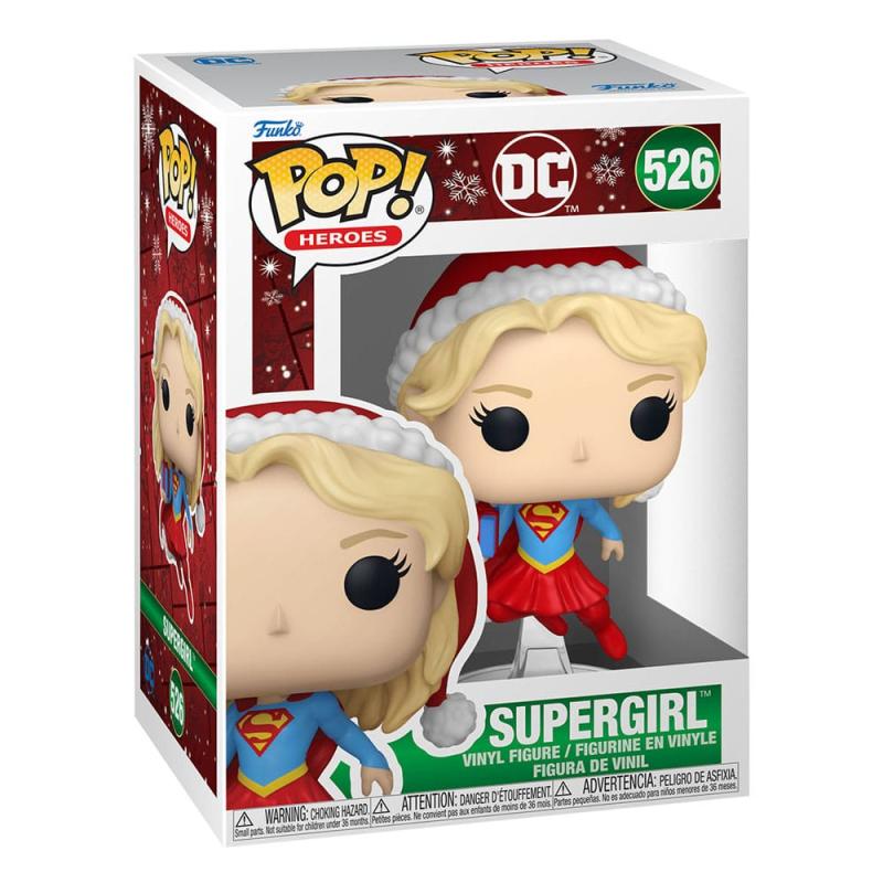 DC Comics POP! Heroes Vinyl Holiday '24- Supergirl 9 cm 1