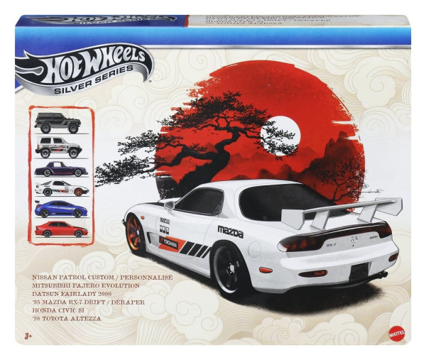 Hot Wheels Silver Series Die-Cast Vehicle 6-Pack 1/64 Streets of Japan 3