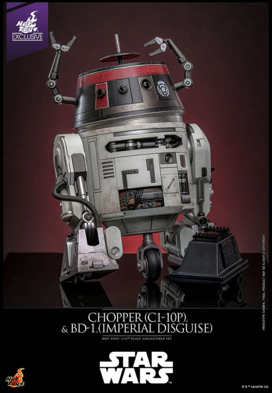 Star Wars Action Figure Set 1/6 Chopper (C1-10P&trade;) & BD-1&trade; (Imperial Disguise) 18 cm & 8 2