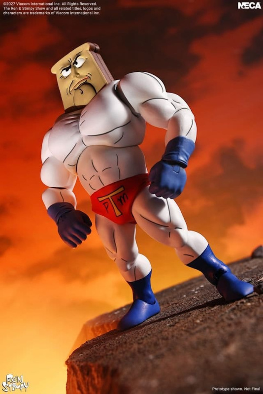 The Ren & Stimpy Show Action Figure Ultimate Powdered Toast Man 18 cm 1