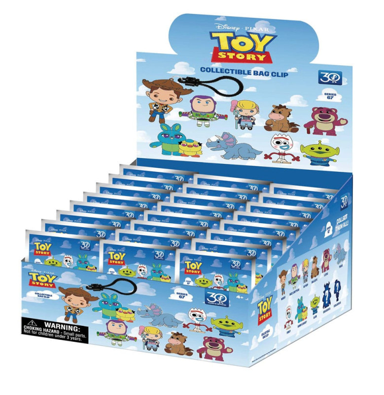 Toy Story 3D PVC Bag Clips 30th Anniversary Series 67 Display (24) 1