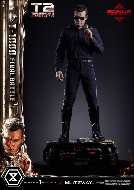 Terminator 2 Museum Masterline Series Statue 1/3 T-1000 Final Battle Deluxe Bonus Version 73 cm