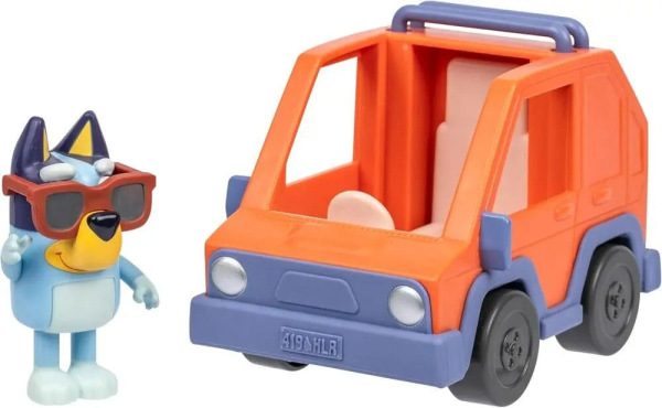 Bluey Mini Figure Playset Bluey & 4WD Car 1