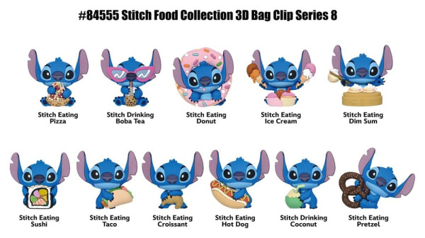 Lilo & Stitch 3D Foam Bag Clips Series 8 Display (24) 1