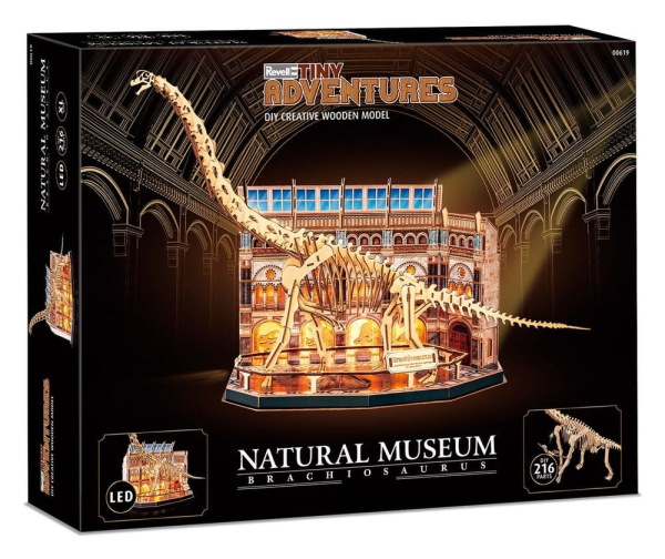 Revell Tiny Adventures Natural Museum 3D Wooden Puzzle Brachiosaurus Skeleton 58 cm 5