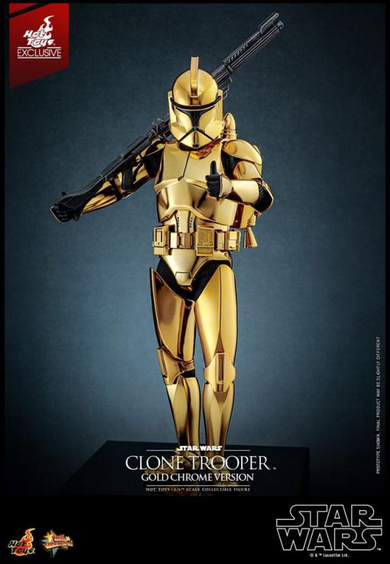 Star Wars Action Figure 1/6 Clone Trooper (Gold Chrome Version) Exclusive 30 cm