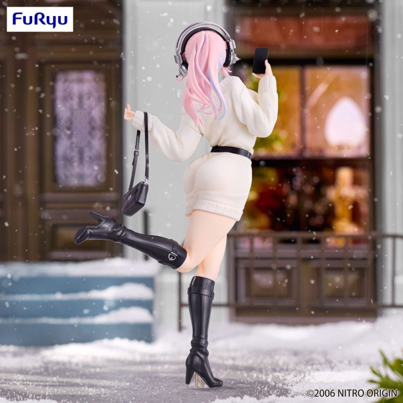 Super Sonico Trio-Try-iT PVC Statue Winter Memory Ver. 21 cm 7