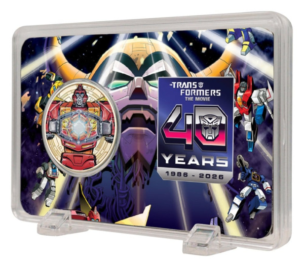 Transformers Collectable Coin The Movie 40th Anniversary Limited Edition 24k Gold Plated 1