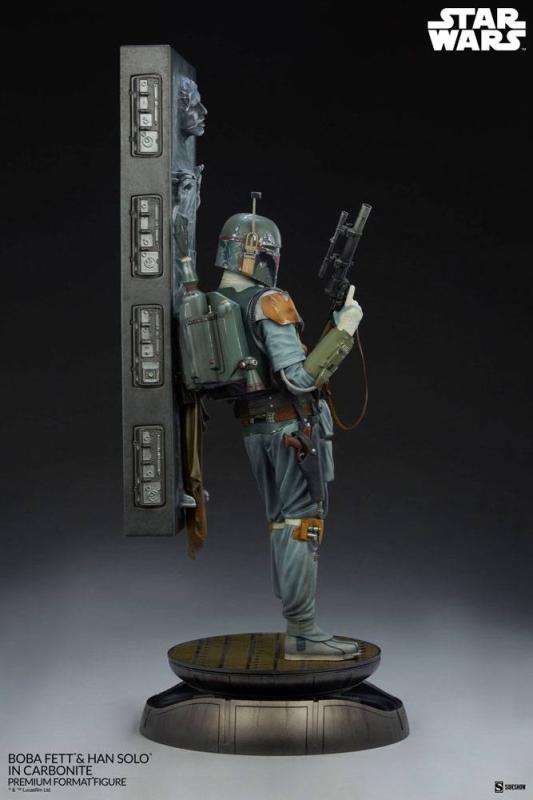 Star Wars: Boba Fett and Han Solo 70 cm Premium Format Statue - Sideshow Collectibles