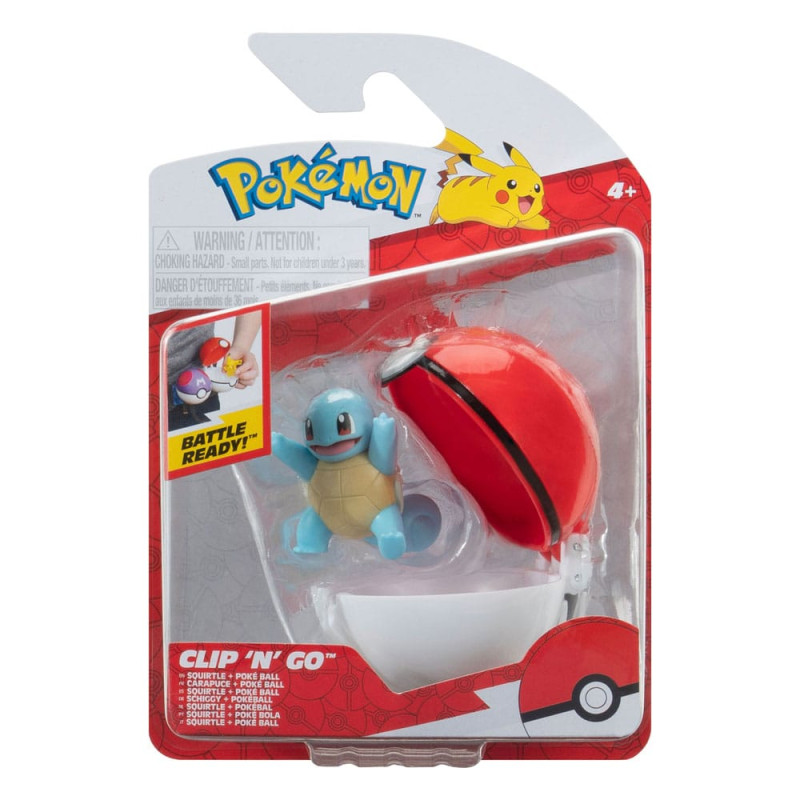 Pokémon Clip'n'Go Poké Balls Squirtle #3 & Poké Ball 1
