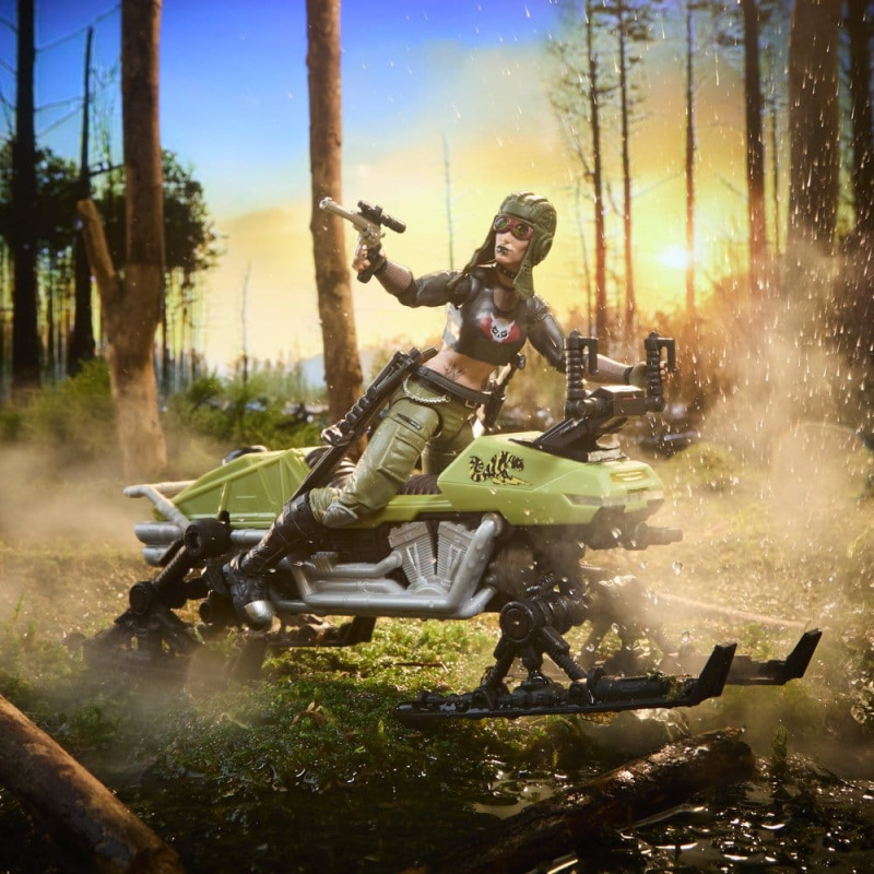 G.I. Joe Classified Series Action Figure and Vehicle Set #194 Zanya and Dreadnok Chameleon (Swamp Sk 5