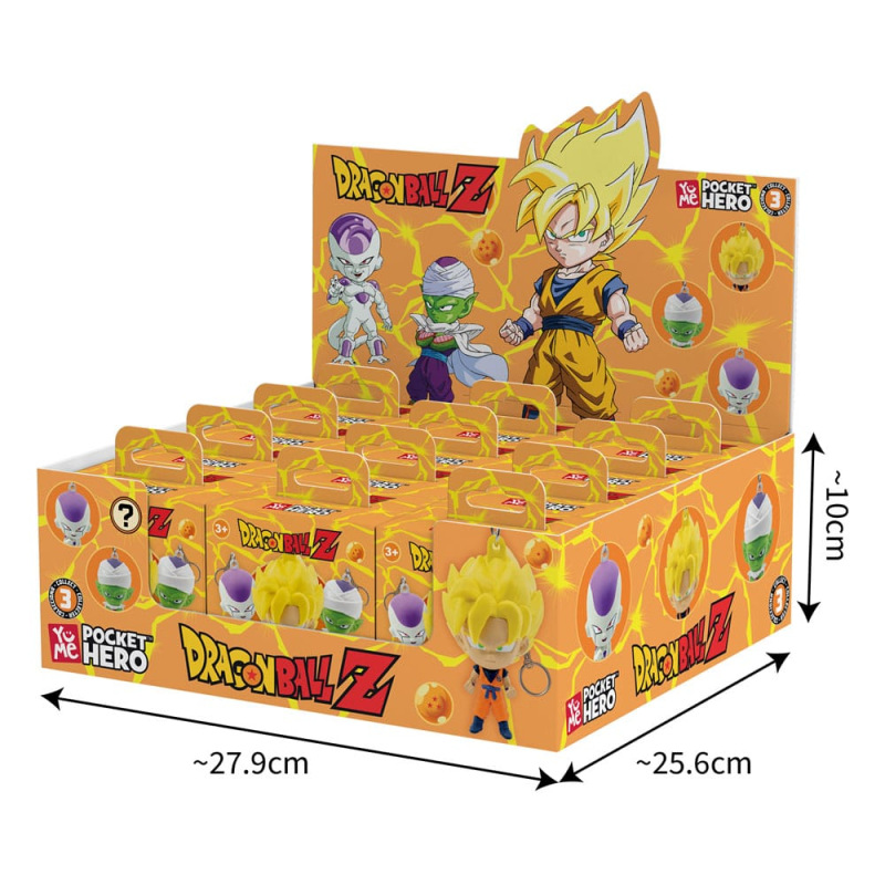 Dragon Ball Z Pocket Hero Keychain Series 1 Blind Box Display (12) 12
