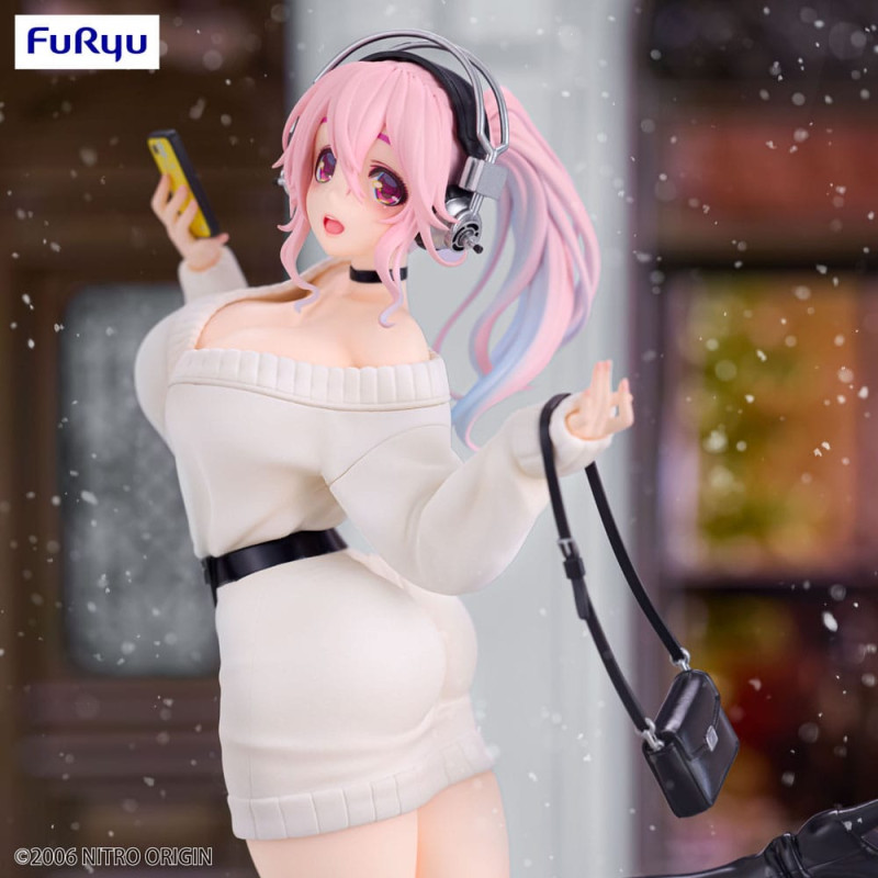 Super Sonico Trio-Try-iT PVC Statue Winter Memory Ver. 21 cm 1