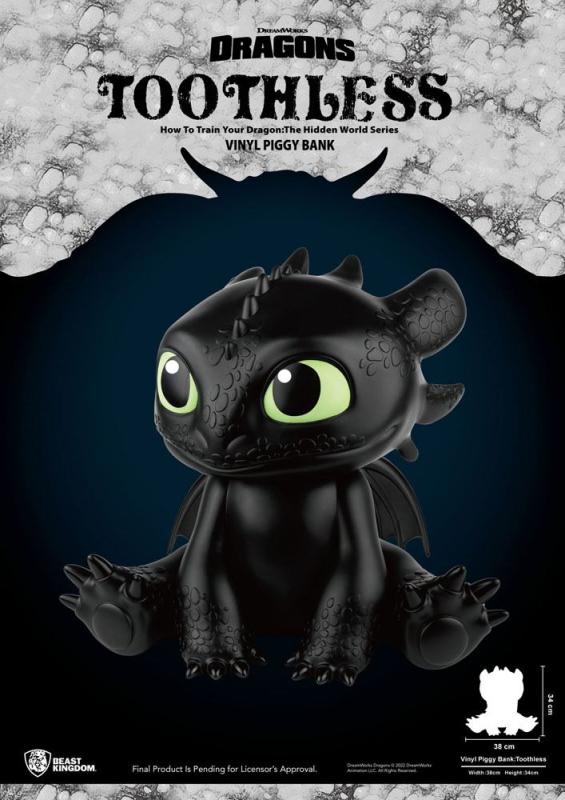 How To Train Your Dragon Piggy Vinyl Bank Toothless 34 cm 3