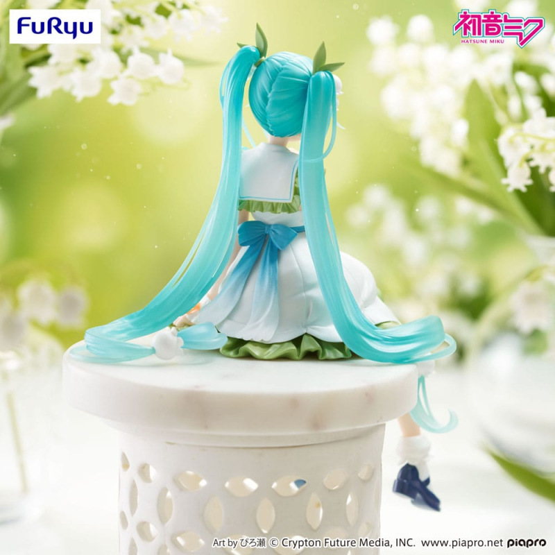 Hatsune Miku Noodle Stopper PVC Statue Flower Fairy Lily of the Valley 14 cm 6