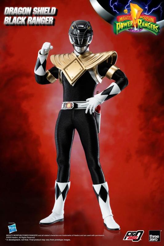 Power Rangers: Dragon Shield Black Ranger 1/6 FigZero Action Figure - ThreeZero