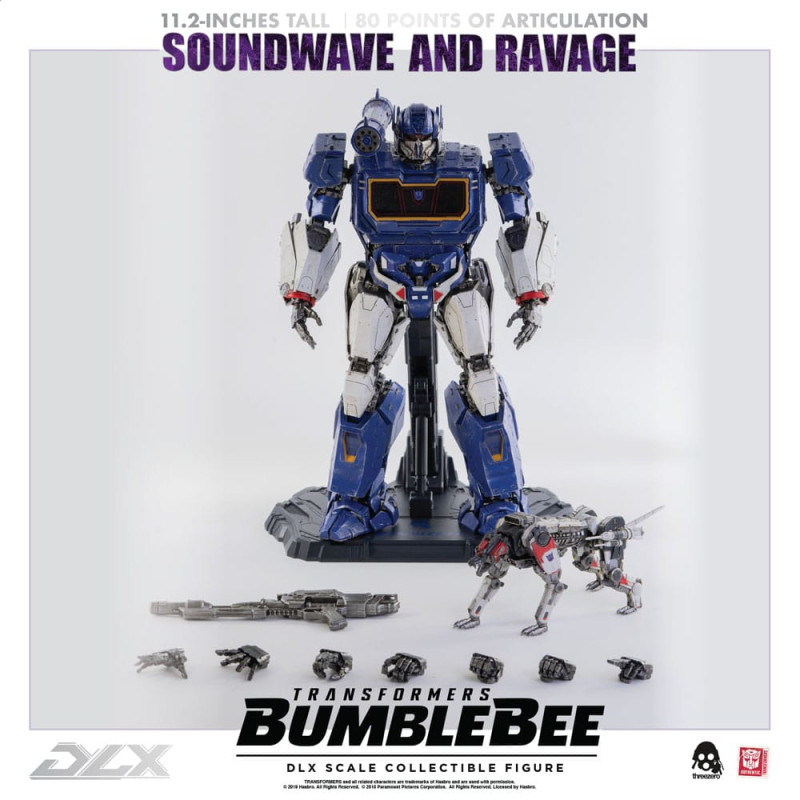 Transformers Bumblebee DLX Action Figure 2-Pack 1/6 Soundwave & Ravage 28 cm 11