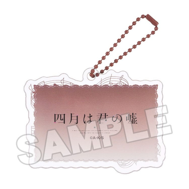 Your Lie in April Acrylic Keychain Anime Scene B 8 cm 2