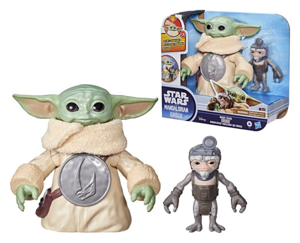 Star Wars: The Mandalorian & Grogu Electronic Action Figure Huggin' Grogu & Anzellan 17 cm 2