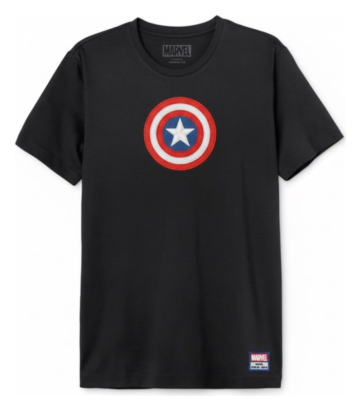 Marvel T-Shirt Captain America Shield Logo Size XXL 1