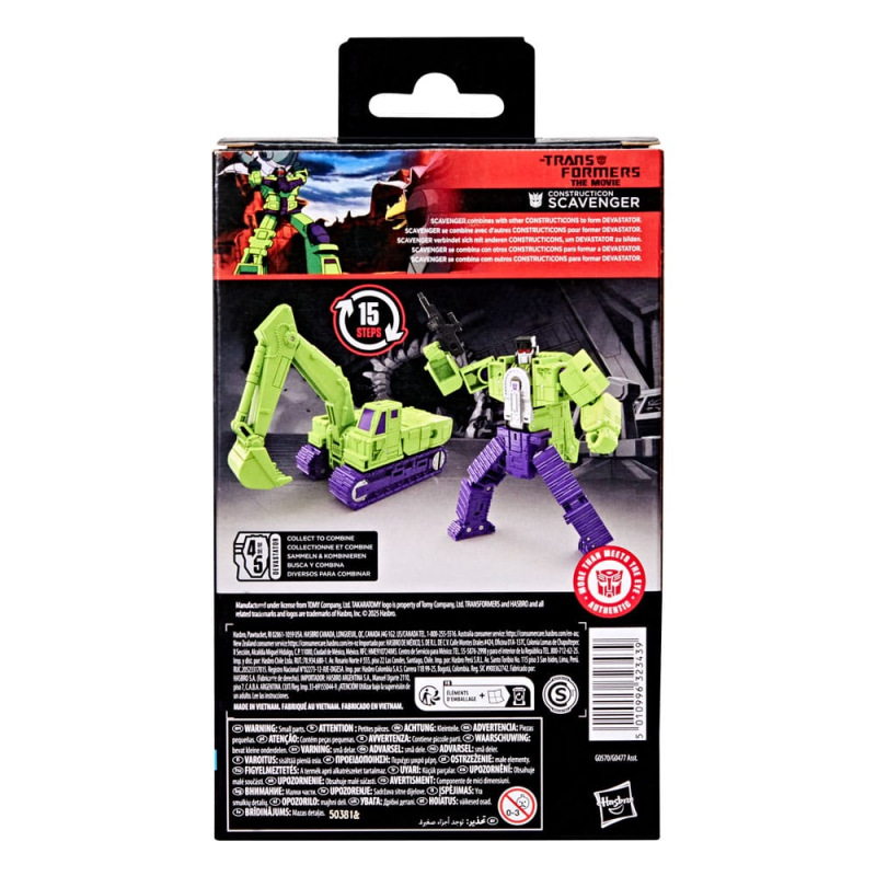 The Transformers: The Movie Studio Series Deluxe Class Action Figure Constructicon Scavenger 11 cm 1
