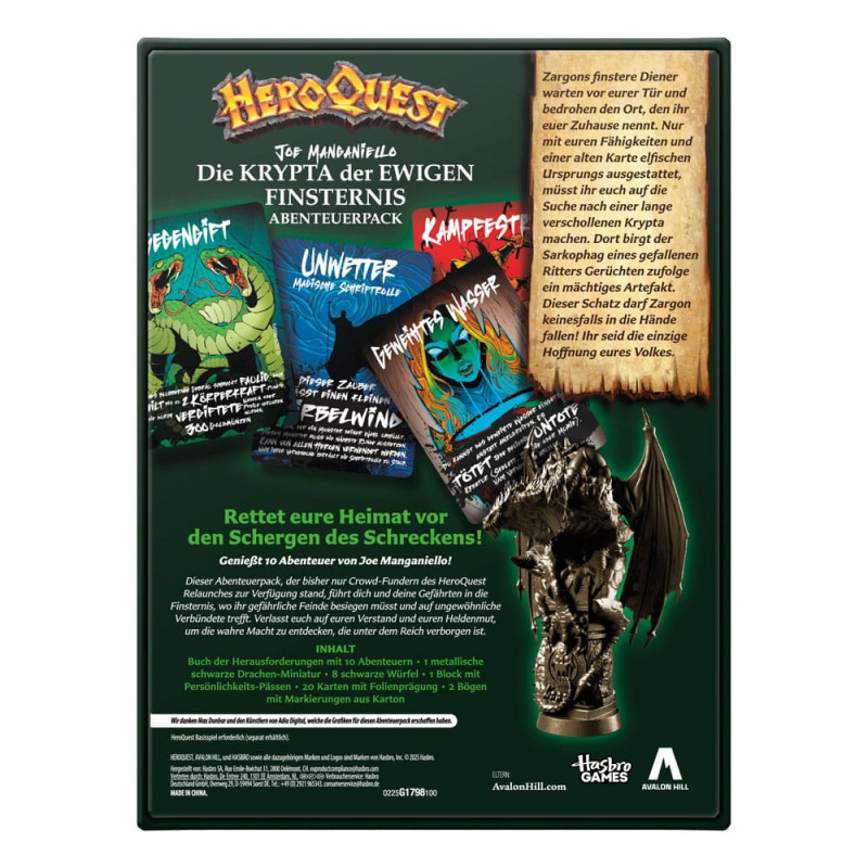 HeroQuest Board Game Expansion Die Krypta der ewigen Finsternis Quest Pack *German Version* 1
