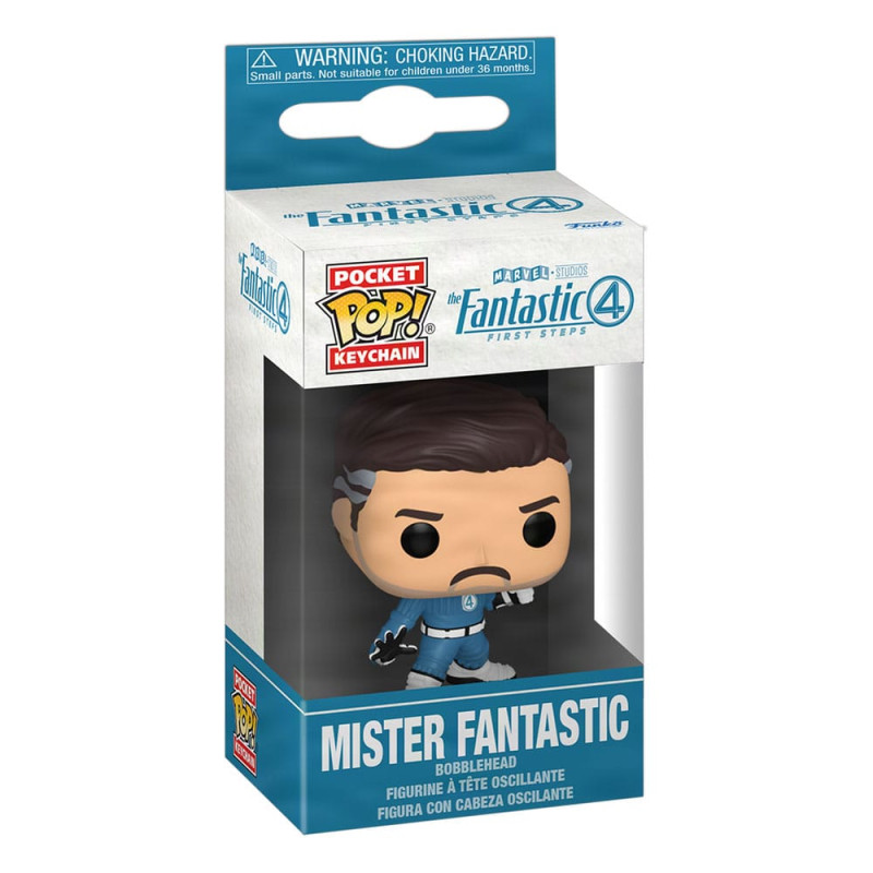 The Fantastic Four: First Steps POP! Vinyl Keychains 4 cm Mister Fantastic Display (12) 1