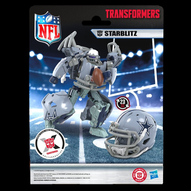 Transformers x NFL Action Figure Dallas Cowboys: Starblitz 14 cm 8