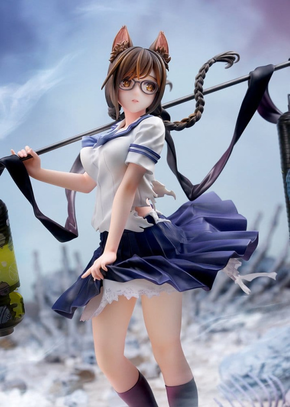 Comics Bakemonogatari PVC Figure 1/7 Tsubasa Hanekawa 26 cm 7