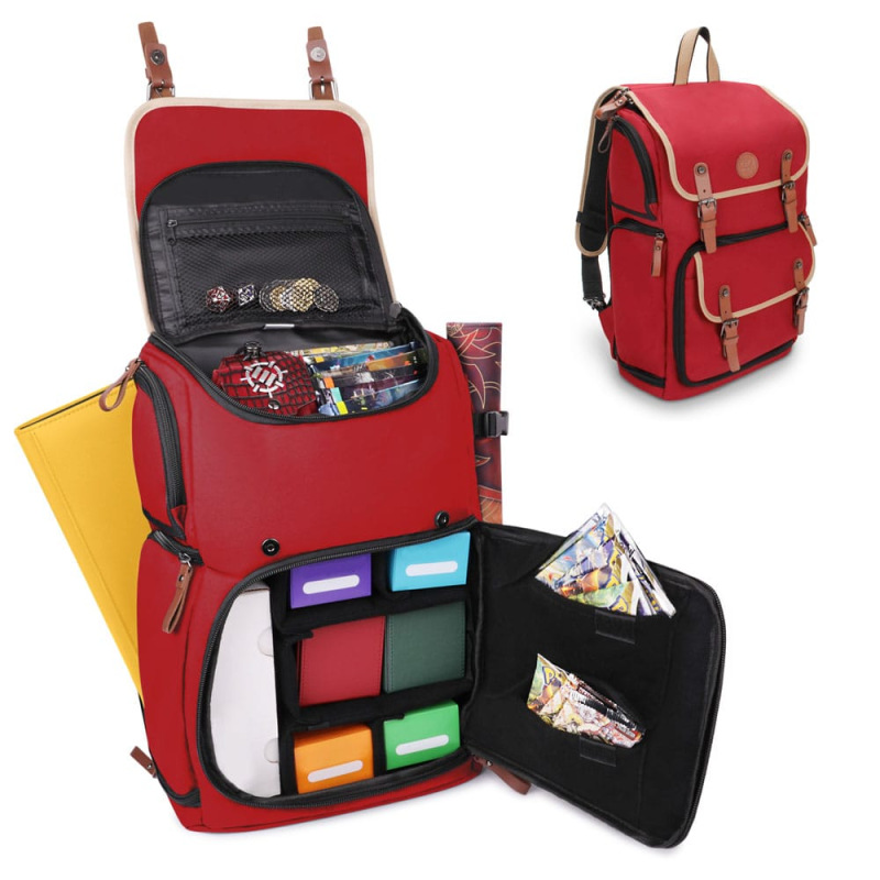 Enhance TCG Series Trading Card Backpack Designer Edition Red 3