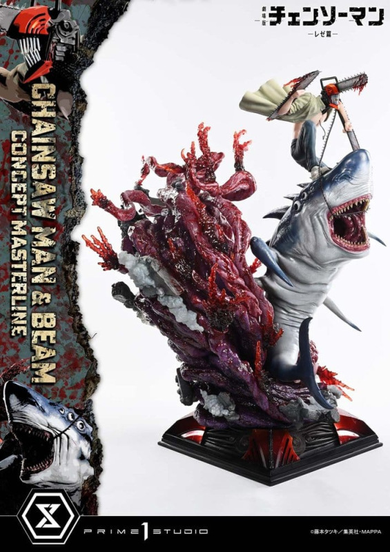 Chainsaw Man Concept Masterline Series Statue 1/6 Chainsaw Man & Beam 73 cm 11