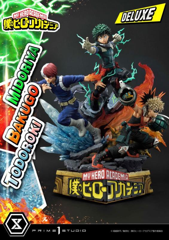 My Hero Academia Statue Midoriya, Bakugo & Todoroki Deluxe Bonus Version 69 cm