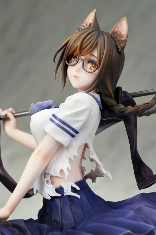 Comics Bakemonogatari PVC Figure 1/7 Tsubasa Hanekawa 26 cm 12