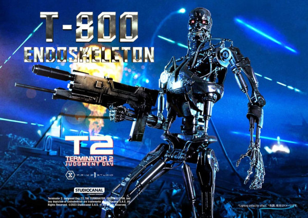 Terminator 2 Museum Masterline Series Statue 1/3 Judgment Day T800 Endoskeleton Deluxe Version 74 cm 2