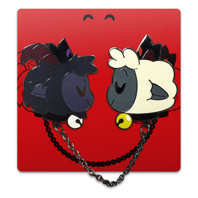 Cult of The Lamb Pin Badge Goat & Lamb 5 cm 1