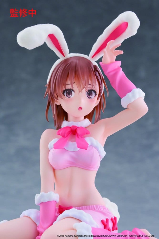 A Certain Scientific Railgun Moflock PVC Figure Mikoto Misaka (Fluffy Bunny Ver.) 13 cm 3