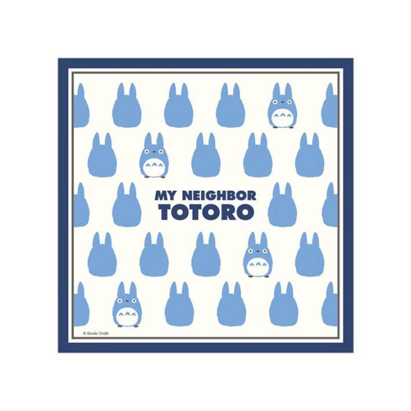 My Neighbor Totoro Handkerchief Totoro Silhouette Blue 43 x 43 cm