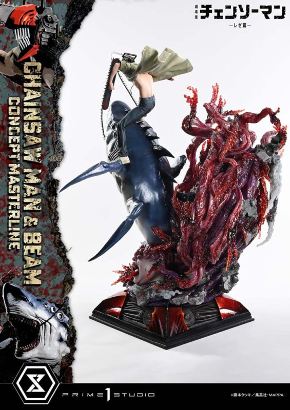 Chainsaw Man Concept Masterline Series Statue 1/6 Chainsaw Man & Beam 73 cm 10