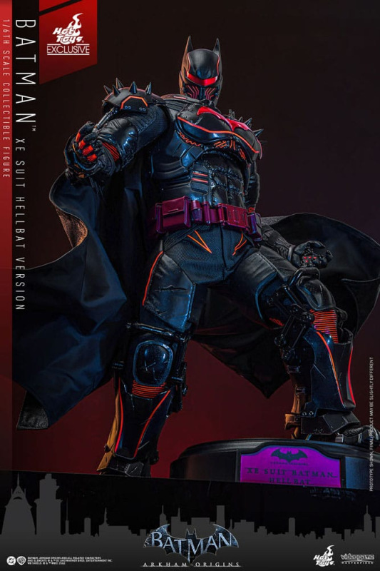 Batman Arkham Origins Videogame Masterpiece Action Figure 1/6 XE Suit Hellbat Version Hot Toys Exclu 8