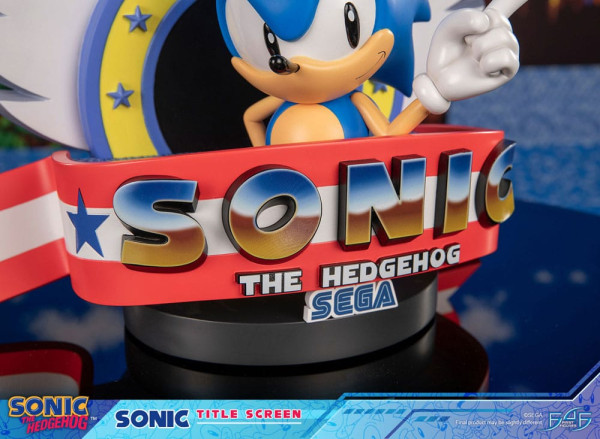Sonic the Hedgehog Statue Sonic Title Screen 21 cm 12