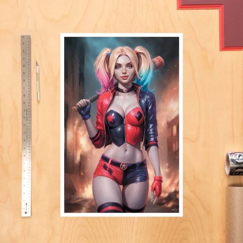 DC Comics Fine Art Print Harley Quinn 41 x 61 cm - unframed 1