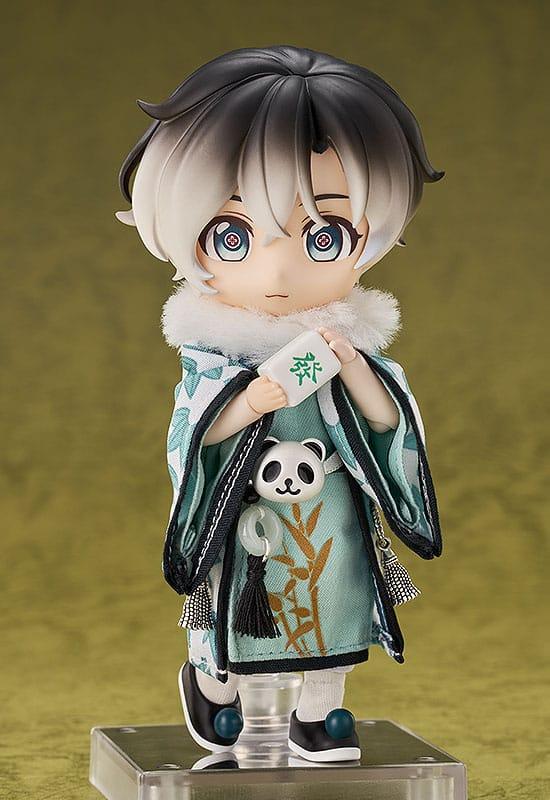 Original Character Nendoroid Doll Action Figure Chinese-Style Panda Mahjong: Laurier 14 cm