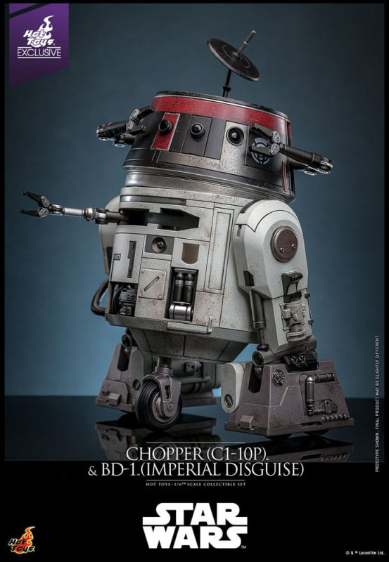 Star Wars Action Figure Set 1/6 Chopper (C1-10P&trade;) & BD-1&trade; (Imperial Disguise) 18 cm & 8 9