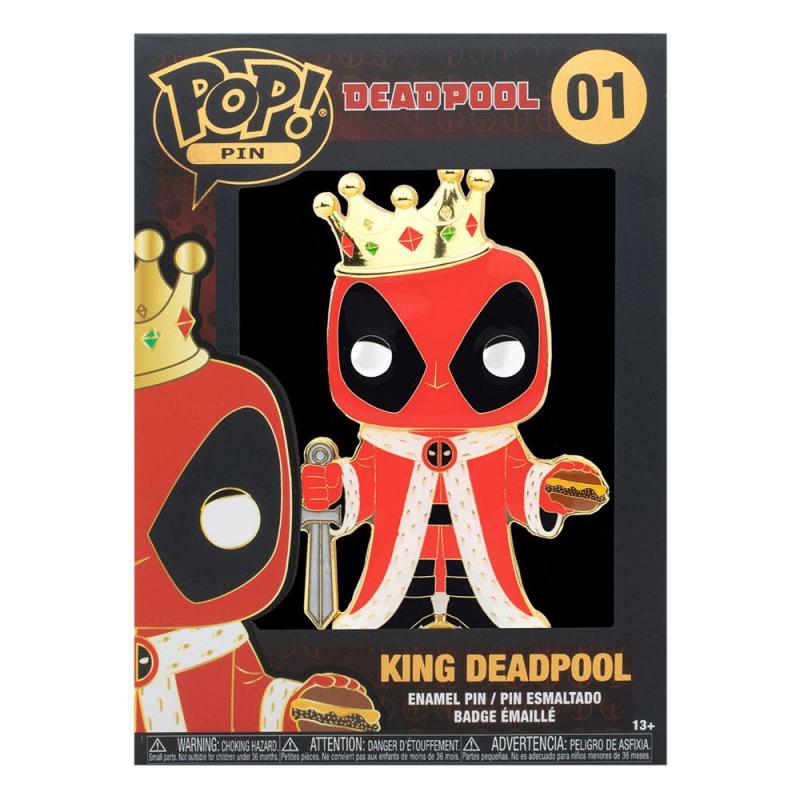 Deadpool: King Deadpool 10 cm POP! Enamel Pin - Funko