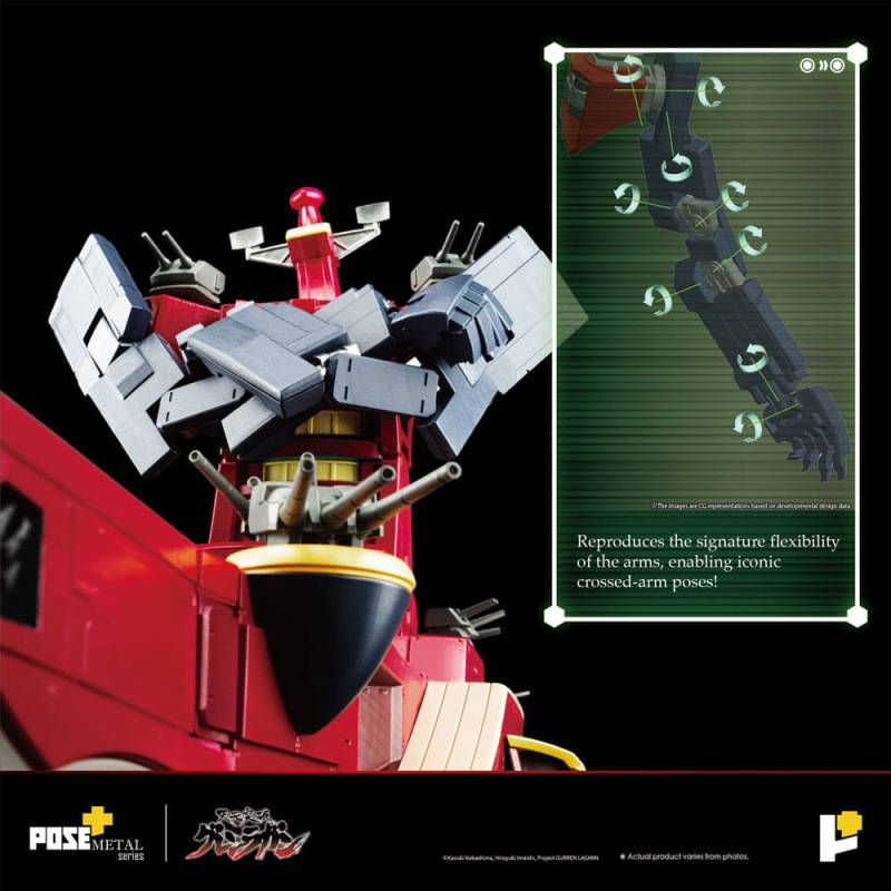 Tengen Toppa Gurren Lagann POSE+METAL series Statue Dai-Gurren 33 cm 12