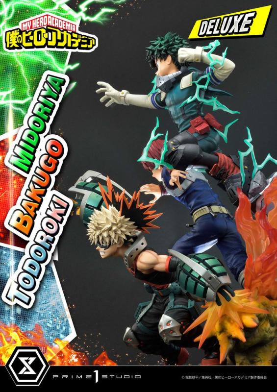 My Hero Academia Statue Midoriya, Bakugo & Todoroki Deluxe Bonus Version 69 cm