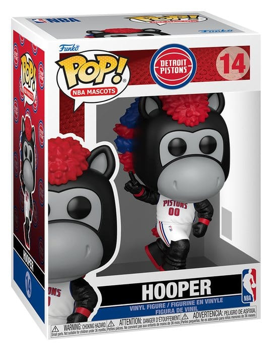 NBA POP! Basketball Vinyl Figure Mascots: Pistons- Hooper 9 cm 1
