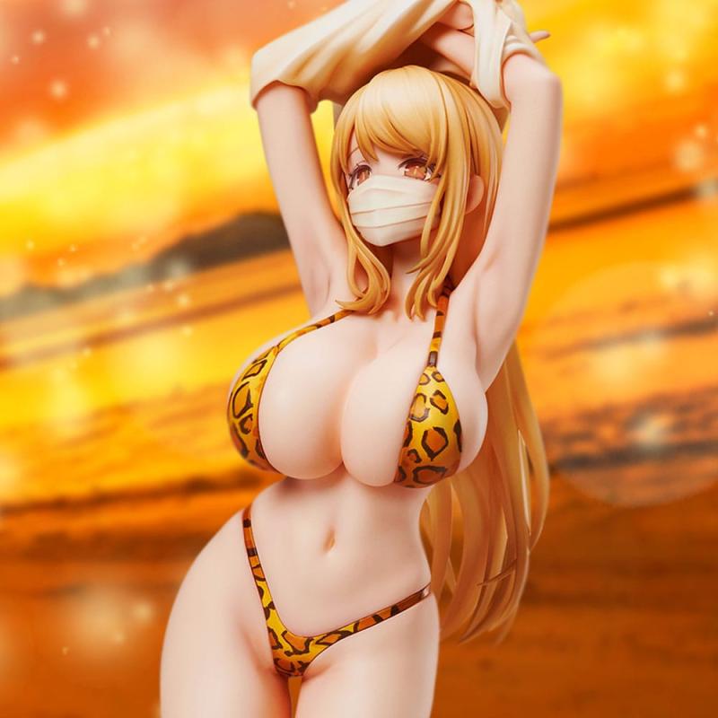 POPQN Illustration PVC Statue Leopard print Swimsuit 21 cm